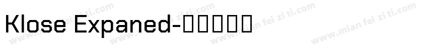 Klose Expaned字体转换